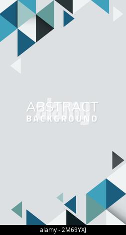 Abstract blue and green geometric background vector Stock Vector