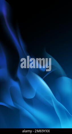 Blue blazing flame abstract background vector Stock Vector