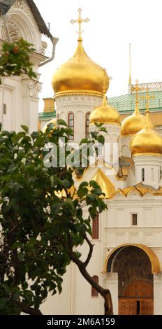 Churches of the Moscow Kremlin Stock Photo