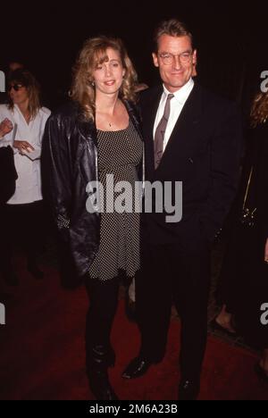 Perry king  and wife Jamie Elvidge at the 'Hear My Song' Westwood Premiere on December 16, 1991 at Avco Center Cinemas in Westwood, Credit: Ralph Dominguez/MediaPunch Stock Photo