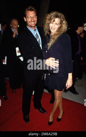 Perry king  and wife Jamie Elvidge attend the 'For the Boys' Beverly Hills Premiere on November 14, 1991 at Academy Theatre in Beverly Hills, California Credit: Ralph Dominguez/MediaPunch Stock Photo