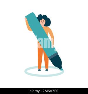 Personal space concept. Characters setting, protecting personal boundaries during communication and social interactions Stock Vector