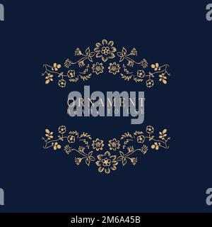 Ready to use ornament frame vector Stock Vector