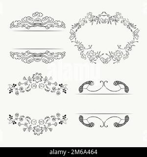 Ready to use ornament frame vector Stock Vector