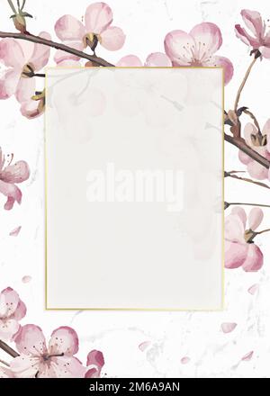 Rectangle golden frame design vector Stock Vector