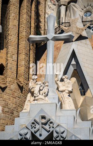 Segrada Familia Basilika in Barcelona Spain Stock Photo