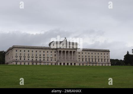 Stormont Parliament Buildings- Northern Ireland. 20th August 2019 2:51 pm. Stormont lying dormant with no executive present in NI at the time. Stock Photo