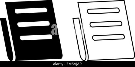 Receipt icon set. Invoice and billing symbol. Editable vector. Stock Vector