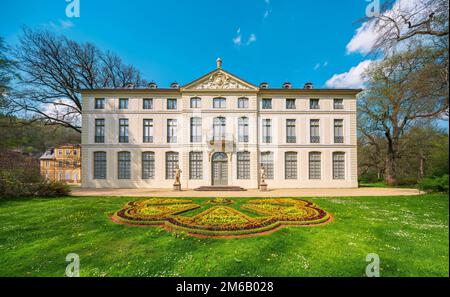 Summer Palace in Greiz Park, Greiz, Thuringia, Germany Stock Photo