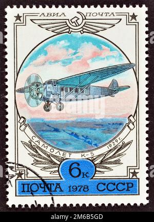 USSR - CIRCA 1977: A stamp printed in the USSR shows Marshal V.D ...