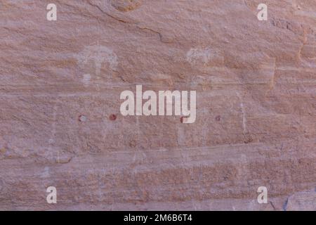 Green Mask Ruin. Backpacking in Grand Gulch and viewing Anasazi dwellings and rock art. Near Blanding, Utah, United States. Stock Photo