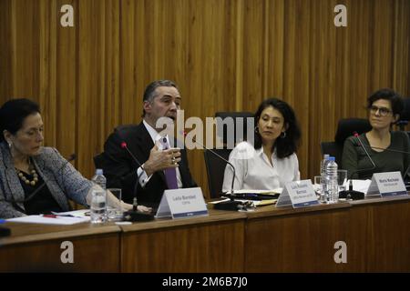 Portrait of Luís Roberto Barroso STF senior judge, member of Brazilian Supreme Federal Court since 2013 - Rio de Janeiro, Brazil 07.30.2018 Stock Photo