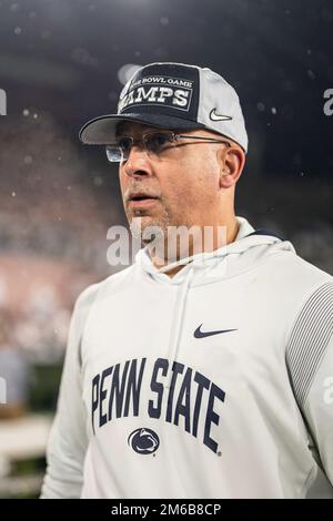 Penn State Nittany Lions head coach James Franklin after the 109th Rose Bowl football game against the Utah Utes, Monday, January 2, 2023, at the Rose Stock Photo