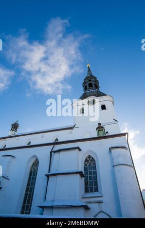 The building of the Dome Church in Tallinn Old Town Stock Photo