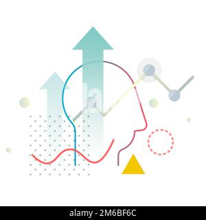 Business Mindset - Financial Growth - Illustration as EPS 10 File Stock Vector