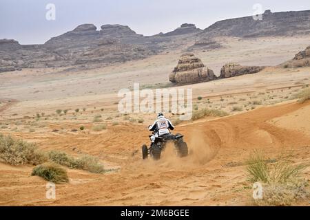 156 TUMA Zdenek (cze), Barth Racing Team, Yamaha, Quad, action during the Stage 3 of the Dakar 2023 between Al-'Ula and Hail, on January 3rd, 2023 in Hail, Saudi Arabia - Photo: Gigi Soldano /DPPI/LiveMedia Stock Photo