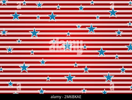 Presidents Day abstract USA flag colors background Stock Photo