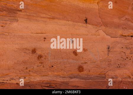 Perfect Kiva. Backpacking in Grand Gulch and viewing Anasazi dwellings and rock art. Near Blanding, Utah, United States. Stock Photo