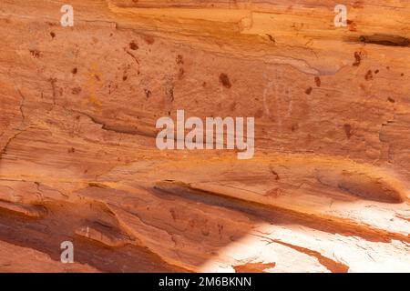 Perfect Kiva. Backpacking in Grand Gulch and viewing Anasazi dwellings and rock art. Near Blanding, Utah, United States. Stock Photo