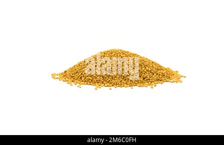 Heap of amaranth seeds isolated on white Stock Photo