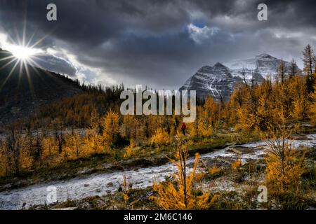 Sunrise at Saddleback Pass Stock Photo