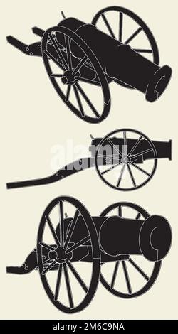 Ancient Cannon Vector Stock Vector