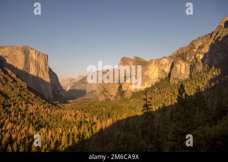 The Half Dome Landscape View at Yosemite, CA, USA, September, 2016 Stock Photo