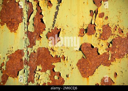 Rust on metal. Texture of rusty layer of iron. Stock Photo