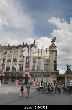 Antwerp. Flemish Region. Belgium - 20.06.2021. Antwerp Zoo Central Entrance Stock Photo