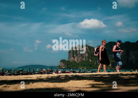 krabi-thailand-jan-1st-2019-aonang-beach-with-tourists-and-long
