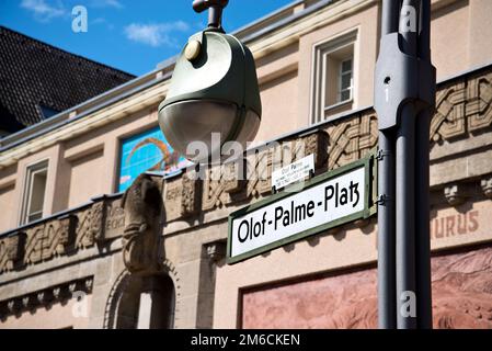 Olof-Palme-Platz in Berlin, Germany Stock Photo