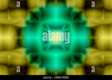 Abstraction. Pattern in green and yellow Stock Photo