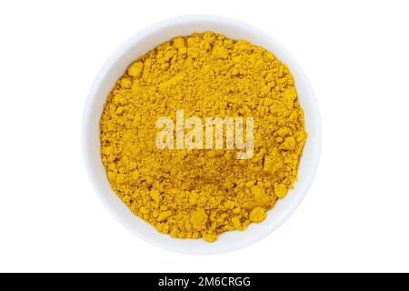 Curry powder curry powder spice from above isolated exempted exempt Stock Photo