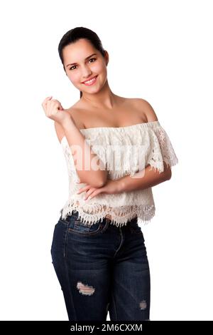 Beautiful happy woman portrait Stock Photo