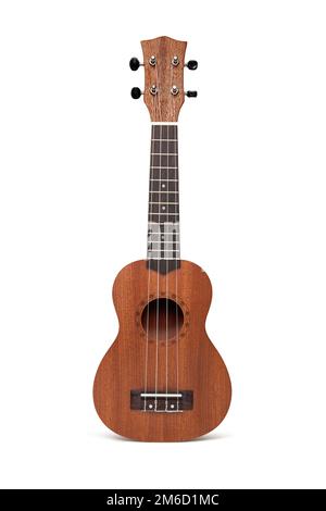 The brown ukulele guitar Stock Photo