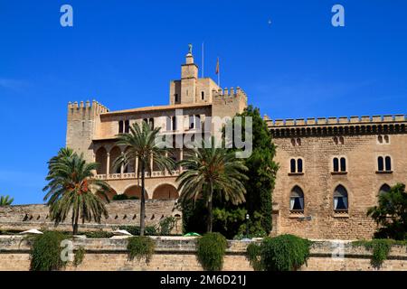 Royal Palace of La Almudaina, Palma de Mallorca,  Spain Stock Photo