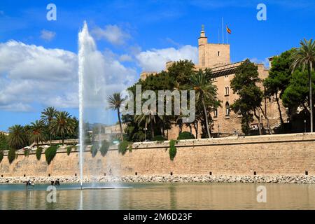 Royal Palace of La Almudaina, Palma de Mallorca,  Spain Stock Photo