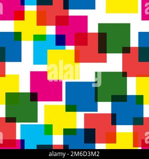 Colorful abstract pattern of multi-colored squares Stock Photo