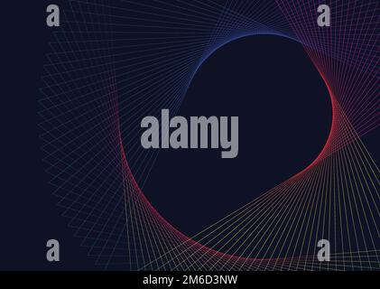 Abstract circular geometric element vector Stock Vector