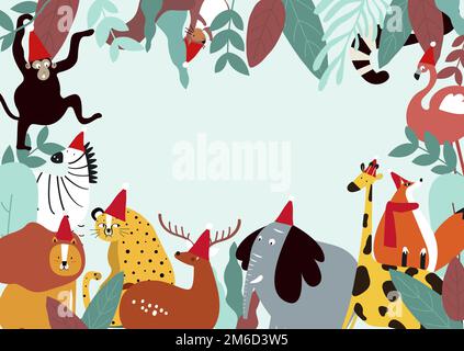 Animals theme template vector illustration Stock Vector