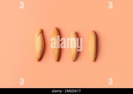 Flat lay of Spanish mini picos Stock Photo