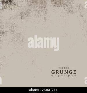 Grunge beige distressed textured background Stock Vector