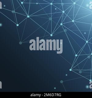 Blue neural texture abstract vector Stock Vector