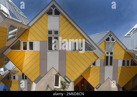 ROTTERDAM, NETHERLANDS - 8 November, 2018 : Cube houses.  A set of innovative houses designed by arc Stock Photo