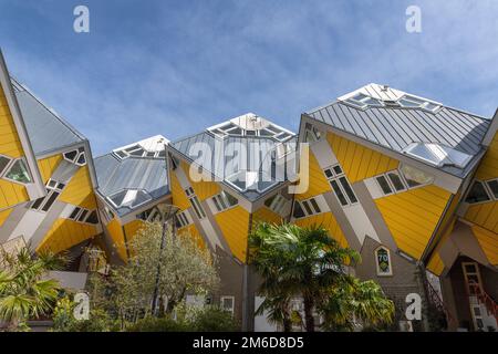 ROTTERDAM, NETHERLANDS - 8 November, 2018 : Cube houses.  A set of innovative houses designed by arc Stock Photo