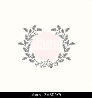 Botanical frame design element vector Stock Vector Image & Art - Alamy