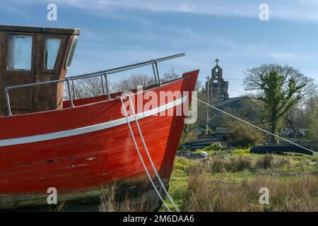 Derelict Wooden Fishing Boat Lies Decaying on the Shoreline of the Irish  Coast Editorial Stock Photo - Image of broken, harvesting: 157022858