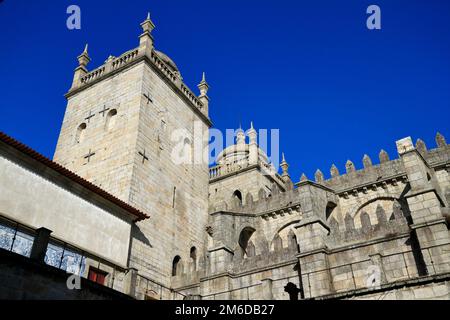 The Porto Cathedral (Cathedral of the Assumption of Our Lady) or SÃ© do Porto, Porto, Portugal Stock Photo