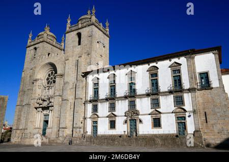 The Porto Cathedral (Cathedral of the Assumption of Our Lady) or SÃ© do Porto, Porto, Portugal Stock Photo