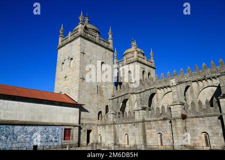 The Porto Cathedral (Cathedral of the Assumption of Our Lady) or SÃ© do Porto, Porto, Portugal Stock Photo